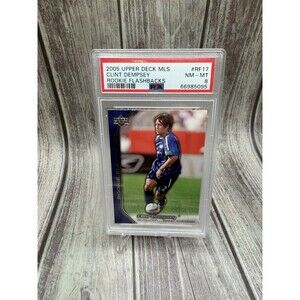 2005 UPPER DECK MLS CLINT DEMPSEY ROOKIE FLASHBACKS Revolution #rf17 PSA 8